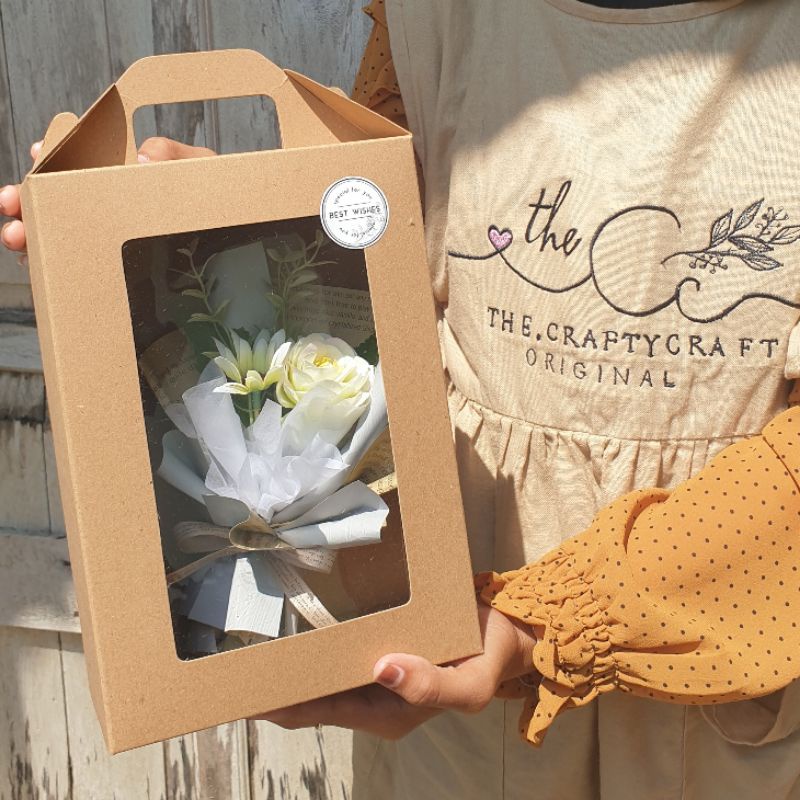 

Gift flower box | kado buket bunga box | hadiah simple bouquet rose