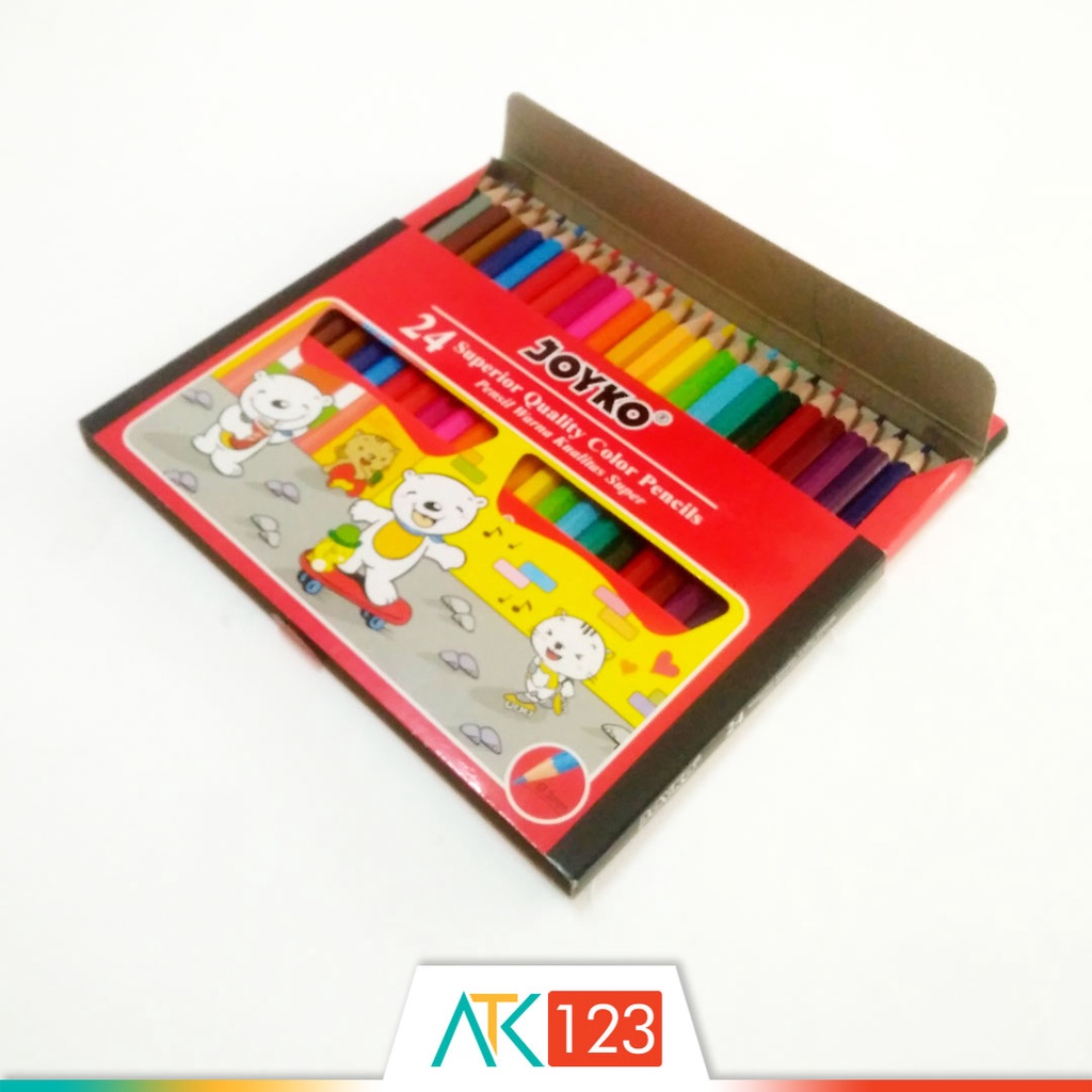Pensil Warna Joyko 24 Superior Quality Color Pencils (CP-S24)-2