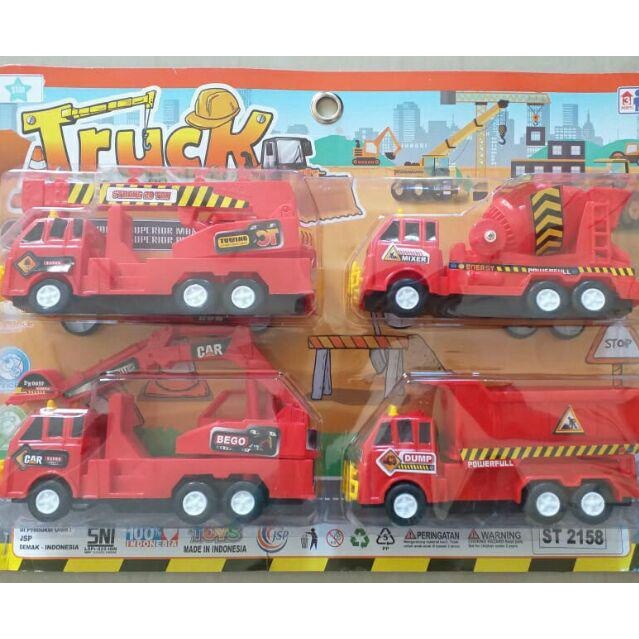 ST2158 Mainan Truck Builder Truk Kontruksi isi 4 PC ST 2158