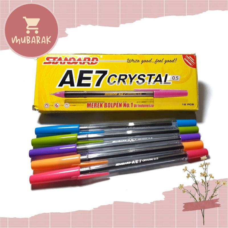 

[12 PCS] PULPEN / BOLPOIN AE7 CRYSTAL STANDARD