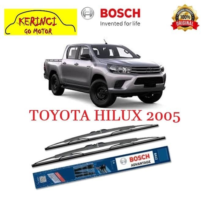 WIPER TOYOTA HILUX 2005 BOSCH ADVANTAGE 21&quot; &amp; 19&quot; SEPASANG WIPER BOSCH