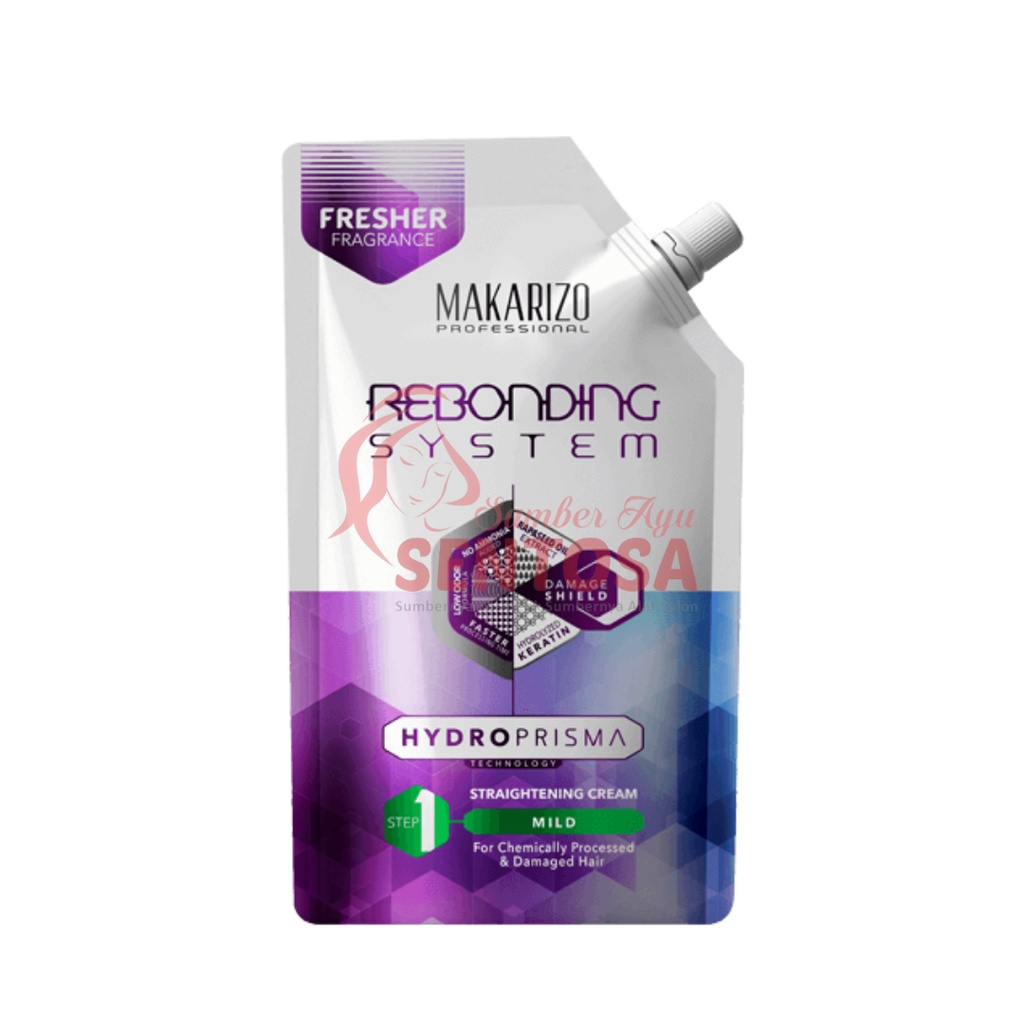 MAKARIZO REBONDING SYSTEM HYDROPRISMA STRAIGHTENING CREAM REFILL 500ML