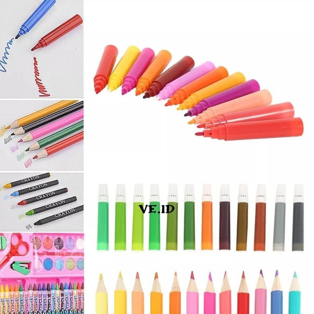 

[PRODUK VHTAE] 150 PCS Crayon Set/ Krayon Set Pensil Warna Lengkap Alat Tulis Lukis Menggambar Mewarnai Melukis Anak 7ZW
