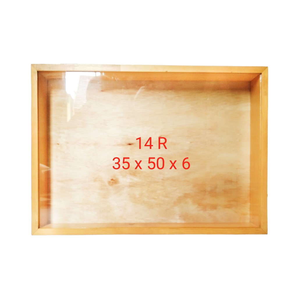Pigura mahar rustic 3D non frame 14R - pigura kayu pinus - pigura jati belanda