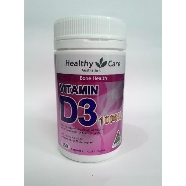 healthy care vitamin d3 1000 iu 250 caps