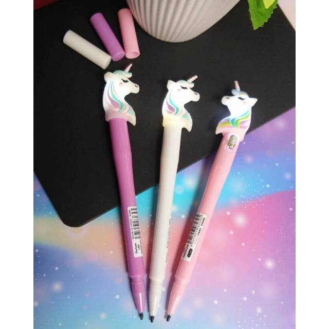 

Pulpen Lampu Unicorn bisa nyala / Unicorn LED Pen