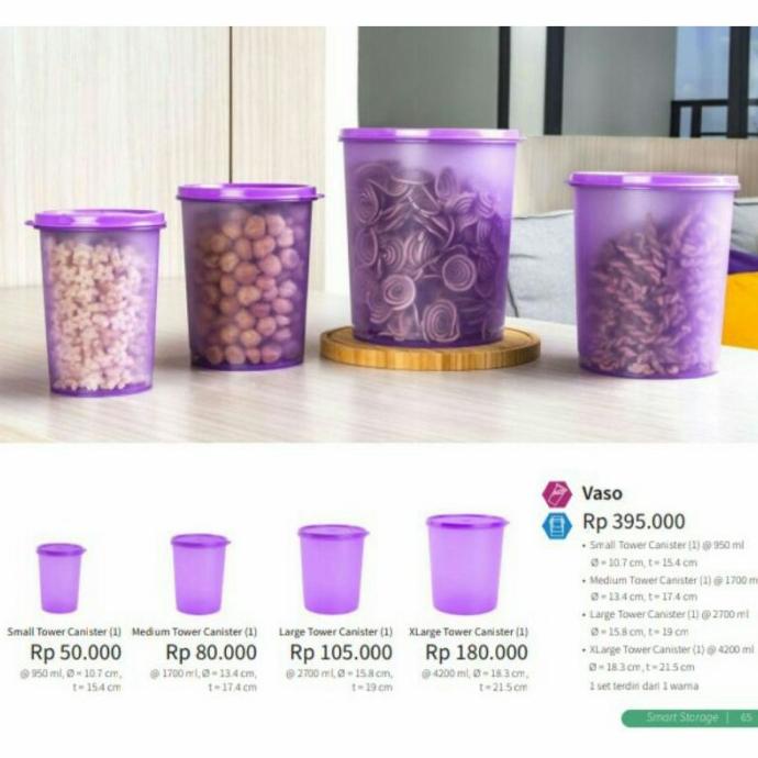 Promo Awal tahun Toples makanan canister set Vaso moorlife like tupperware Promo Awal tahun