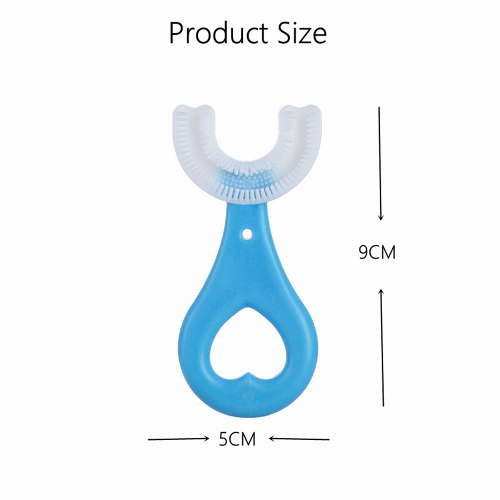 [ COD ] Sikat Gigi Anak-anak Berbentuk U Silikon Lembut Anak 2-12 Tahun