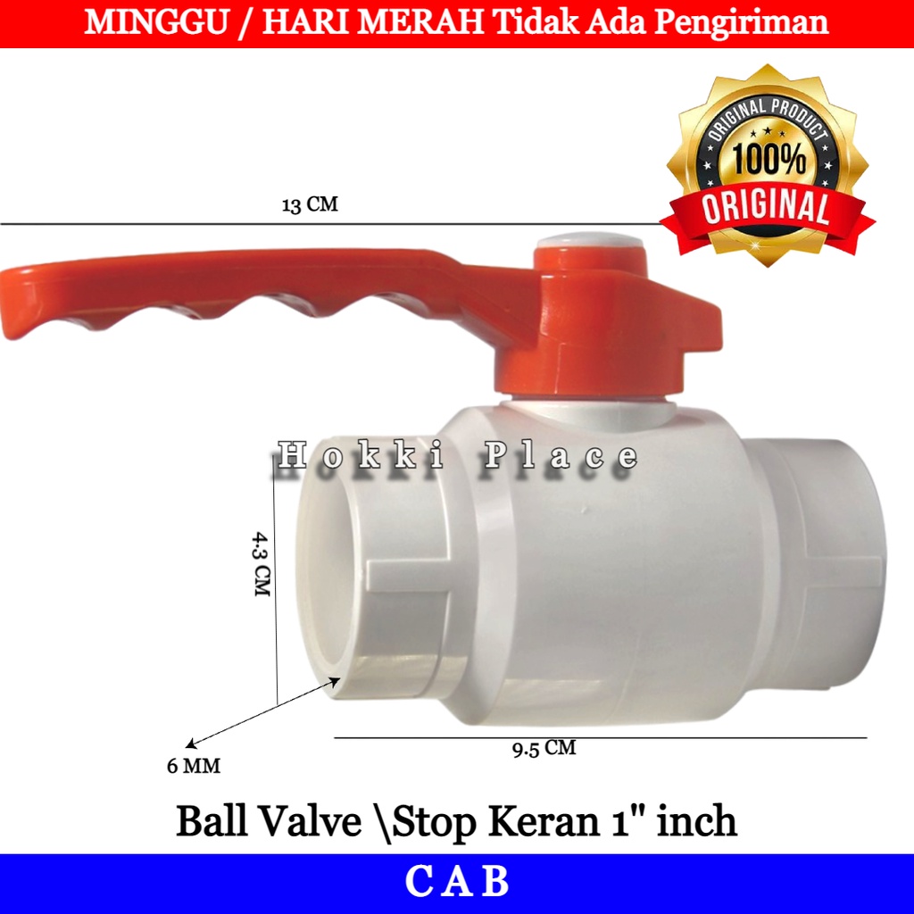 Jual Ball Valve Pvc Model Engkol Inch Cab Stop Keran Pvc Putih Tebal Shopee Indonesia