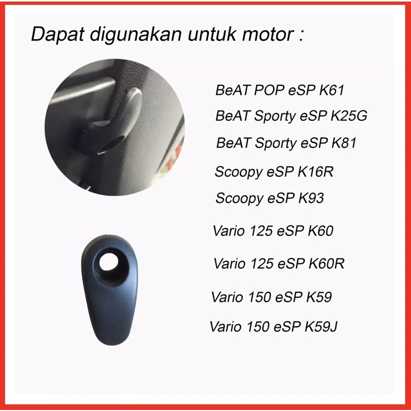 gantungan barang hook yamaha nmax new , vario , beat dll