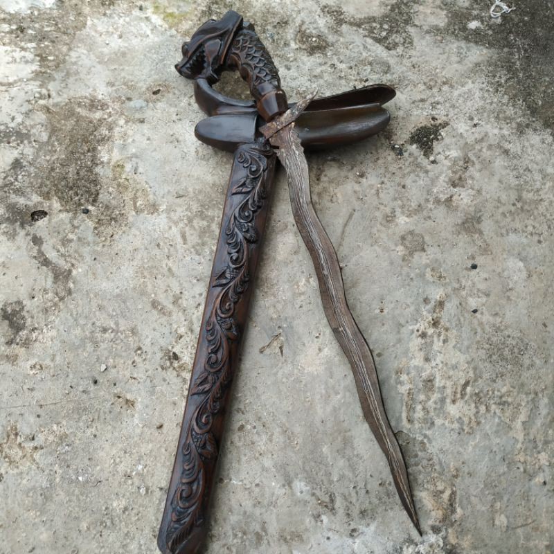 keris pamor naga sosro kepala naga full ukir