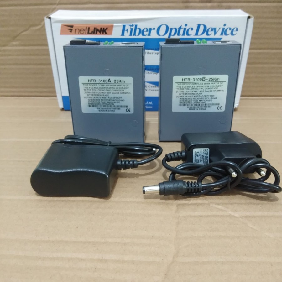 Netlink HTB-3100 Converter Fiber Optic to Fast Ethernet 25KM