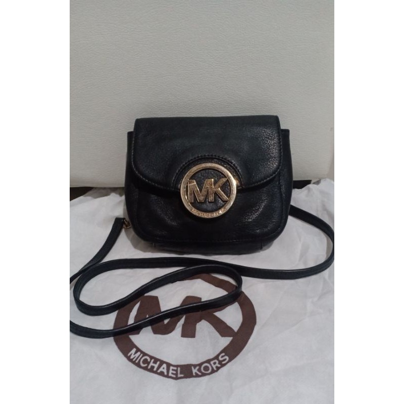 Tas Preloved atau Second Brand Michael Kors atau MK Fulton Original Authentic full kulit asli