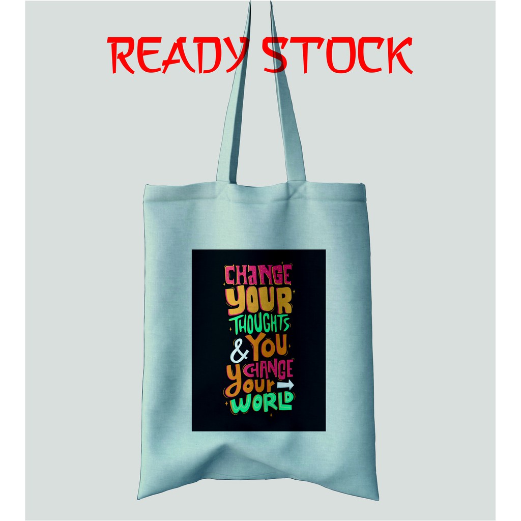 Totebag Premium - Canvas Drill - Bukan Blacu - Tas Fashion Wanita -  RS07