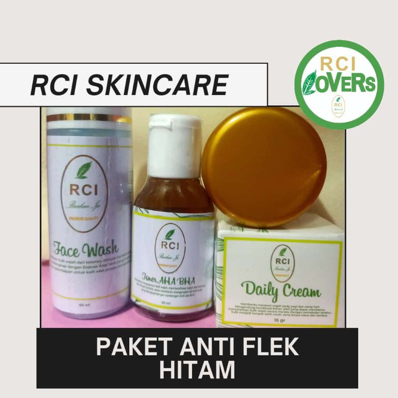 Rci skincare paket flek penghilang flek hitam noda  membandel di wajah bekas jerawat
