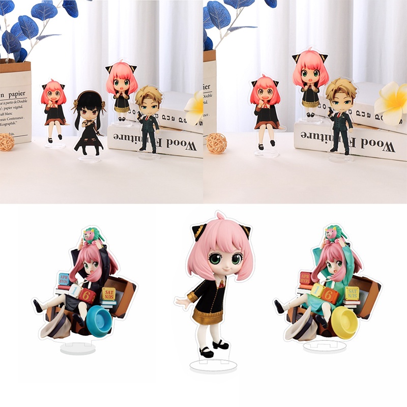 New 15cm Japan Anime Spy×Family Figure Acrylic Twilight Anya Forger Yor Forger Stand Model Plate Desk Decor Fans Prop Gift