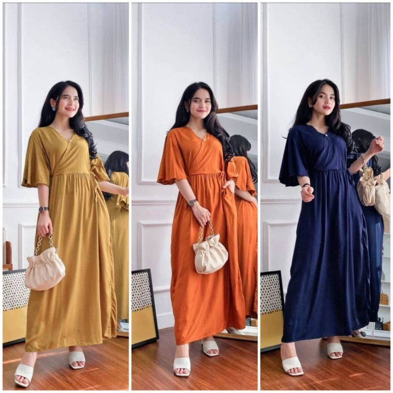 DASTER KIMONO PANJANG POLOS BUSUI DASTER KIMONO JUMBO SEMATA KAKI HOMEDRESS KEKINIAN DASTER VIRAL DASTER JUMBO LD 120-8