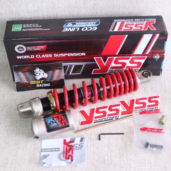Shock tabung yss Vario 125-Vario 150 K1 Series 330 mm Black Red