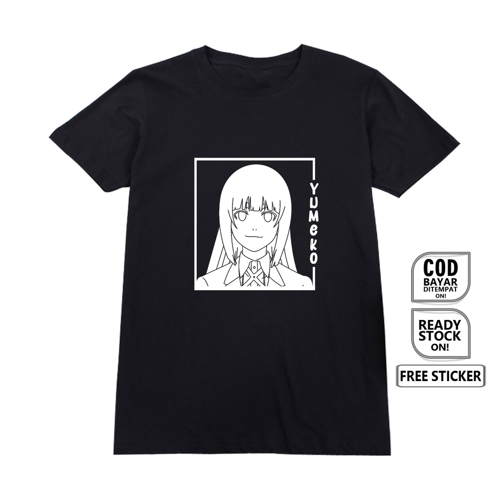 KAOS WAIFU ANIME MANGA YUMEKO JABAMI KAKEGURUI WIBU OTAKU JAPAN CULTURE BAJU JEPANG COSPLAY KIRARI M