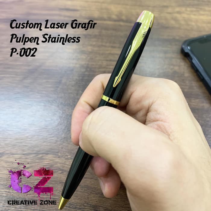 

CUSTOM CETAK UKIR SOVENIR/PROMOSI LASER GRAFIR PENA PULPEN BULPEN P002