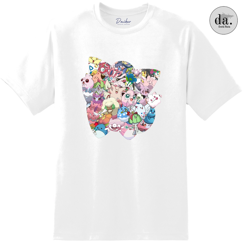 Kaos Pokemon Dewasa Original Cotton Combed