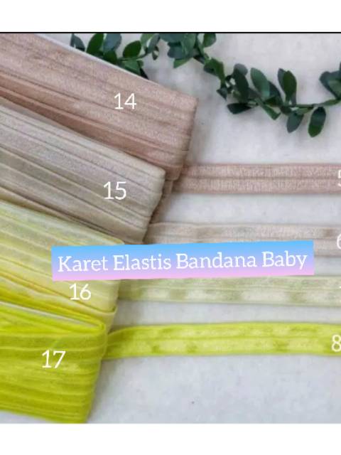 5 YARD - KARET FOE / KARET ELASTIS POLOS BANDANA BABY