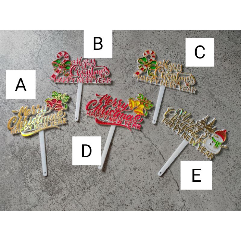 cake topper natal 8 cm // hiasan kue natal