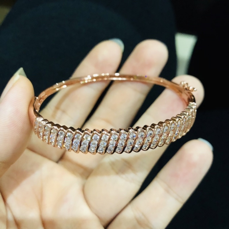 Gelang model berlian tura Medan rosegold premium / Gelang Tura eropa Suasa