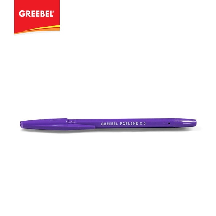 

TULIS-ALAT- GREEBEL BALLPEN POPLINE 0.5 BLACK (12+1) -ALAT-TULIS.
