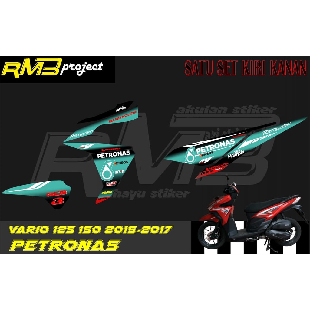 Jual Stiker striping Honda vario 125 150 2015-2017 Petronas | Shopee