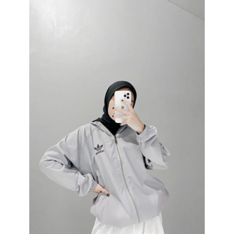 Jaket Olahraga Pria Wanita Jaket Parasut Sepeda Lari Running Original Windbreaker