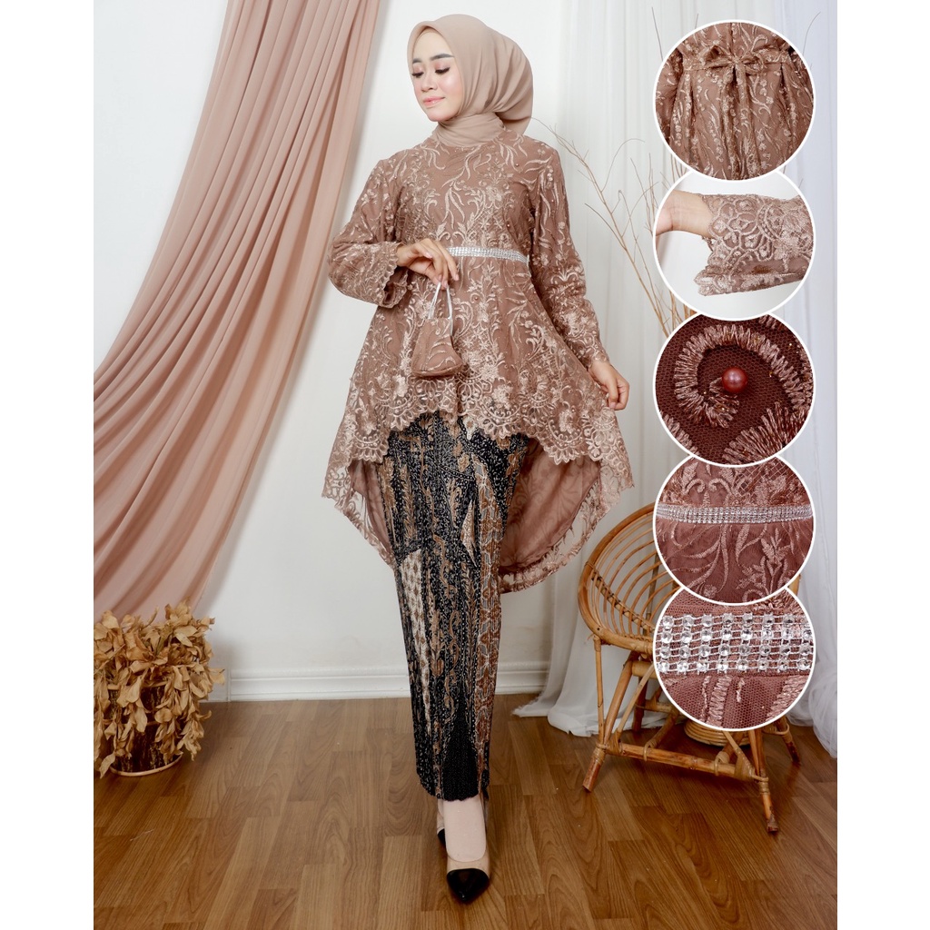 Kadai.baju / Kebaya tunik brukat / Kebaya pesta dan wisuda / Kebaya tradisional