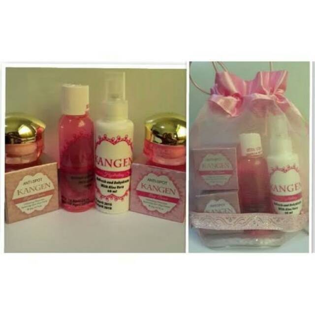 Paket cream kangen whitening -Paket lengkap cream kangen
