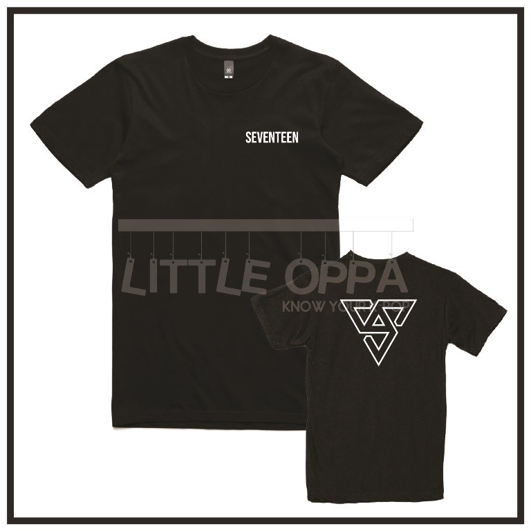 KAOS T-SHIRT KPOP SEVENTEEN NEW LOGO
