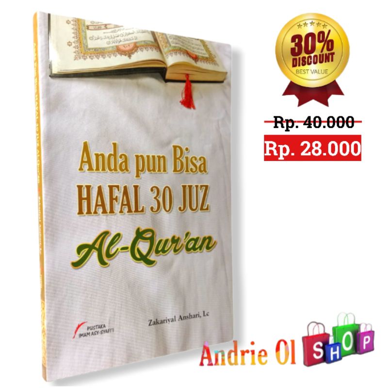 Buku Andapun - Anda pun Bisa Hafal 30 Juz Al-Quran | Pustaka Imam Syafii