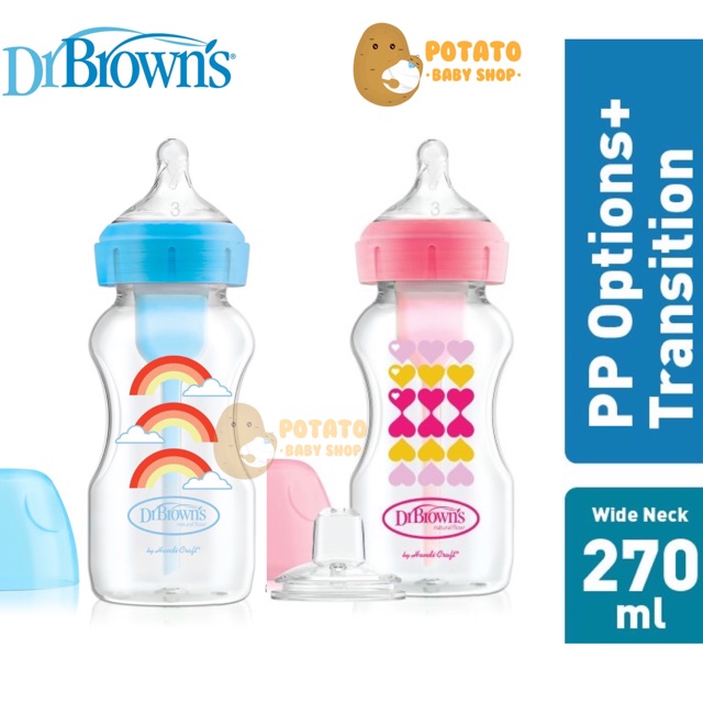 Dr Brown’s PP Options+ Transition Bottle W/Sippy Spout - botol susu