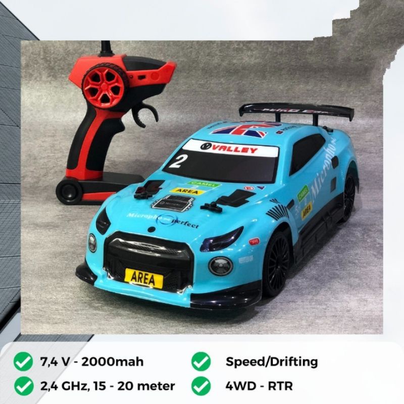 MAINAN MOBIL BALAP REMOT RC DRIFT BATRE CHARGE MURAH