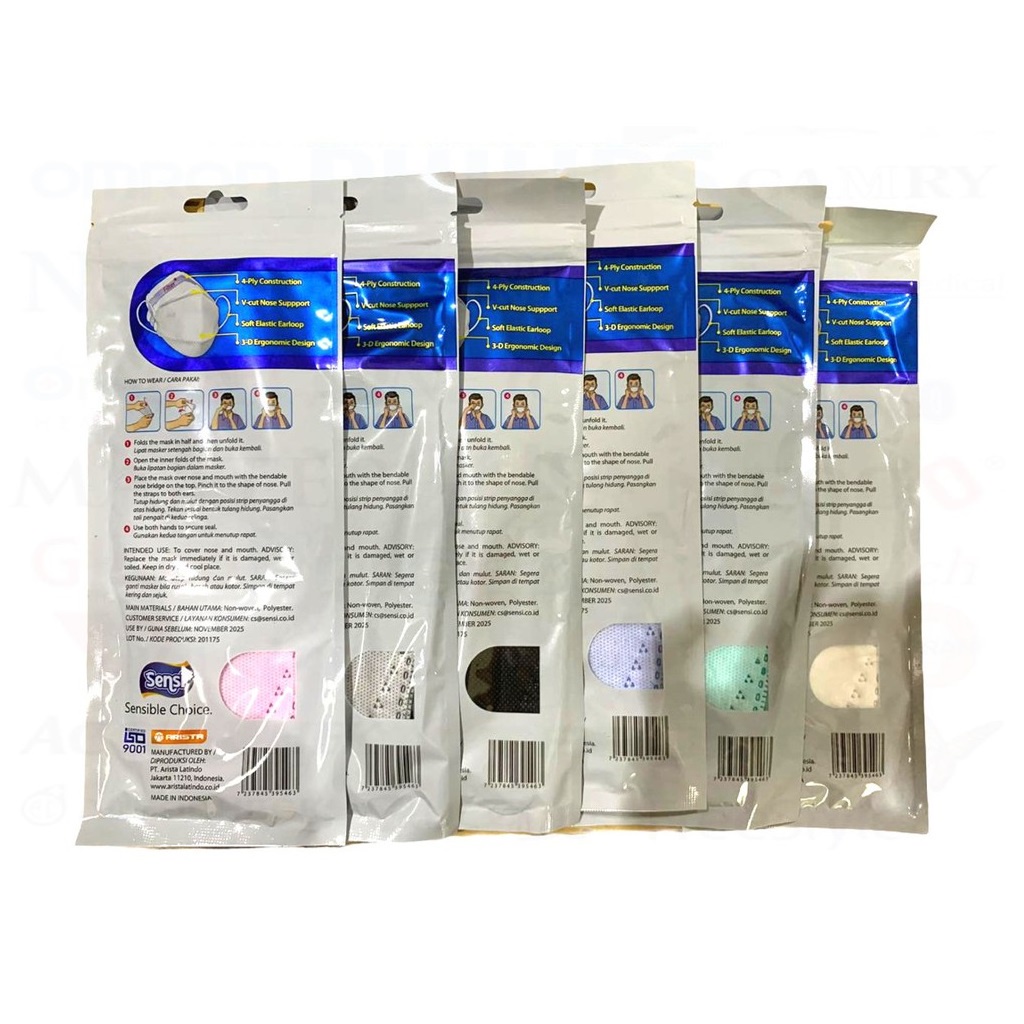 Masker Sensi Convex Mask 4 Ply isi 2pc