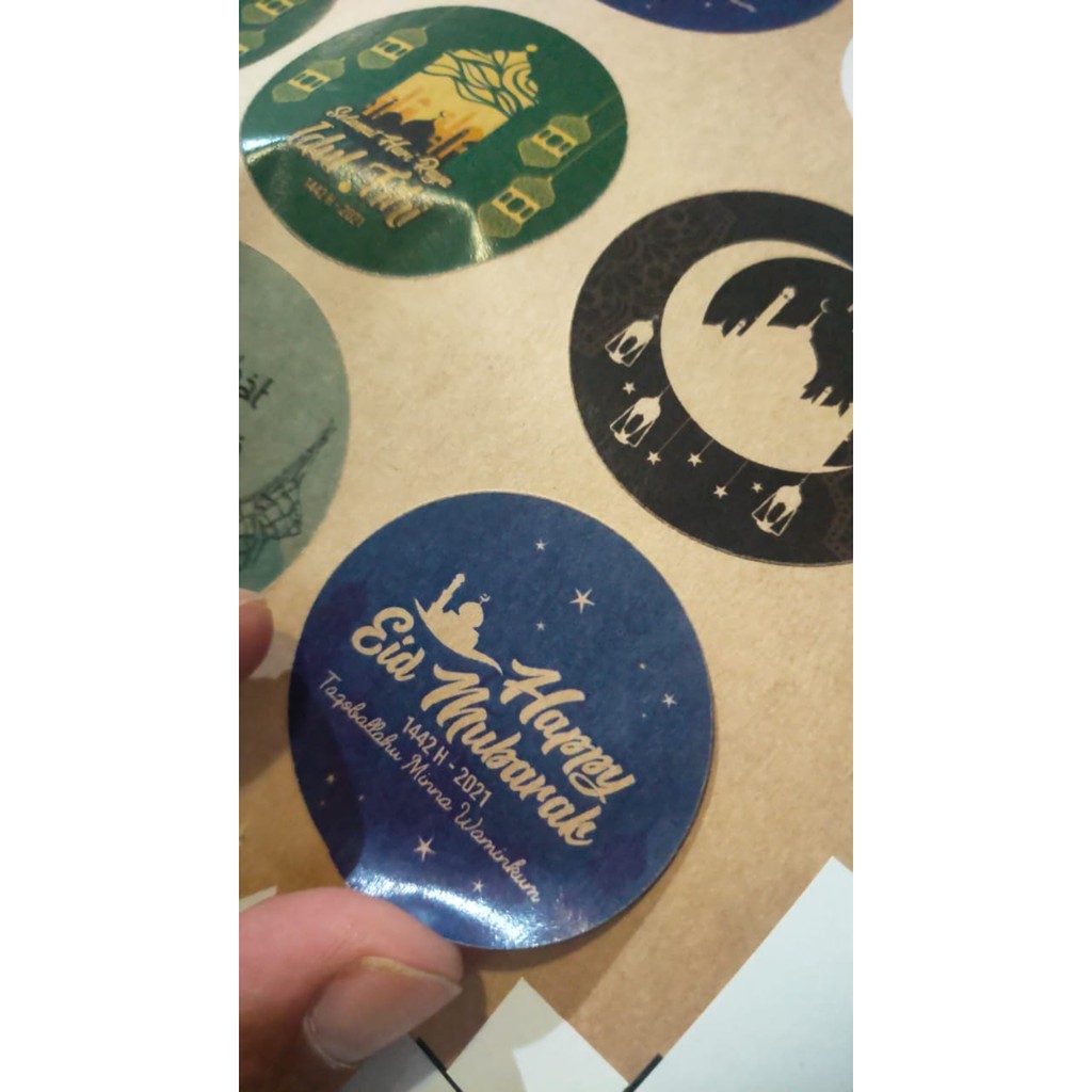 

Stiker Bontax / Sticker Cromo / Sticker Craft Label Kemasan Craft A3+ (Print + Cutting)
