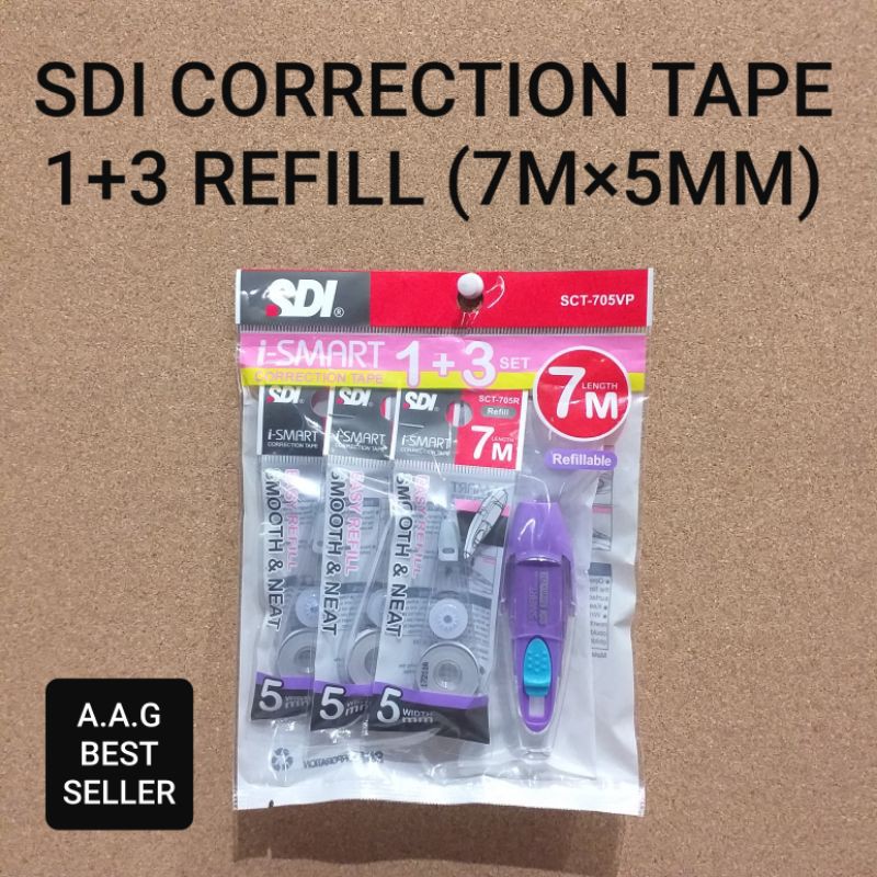 

SDI CORRECTION TAPE 1+3 REFILL (7M×5MM)