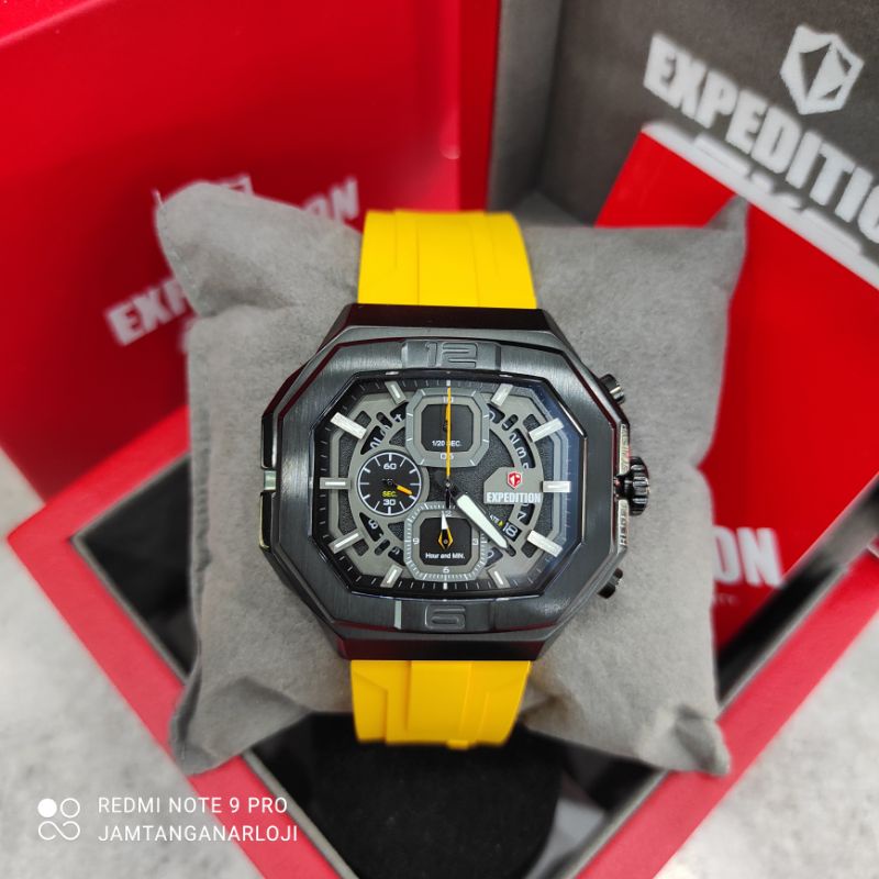 New Expedition E 6813 Jam Tangan Pria E6813 Original MCRIPBAYL Yellow