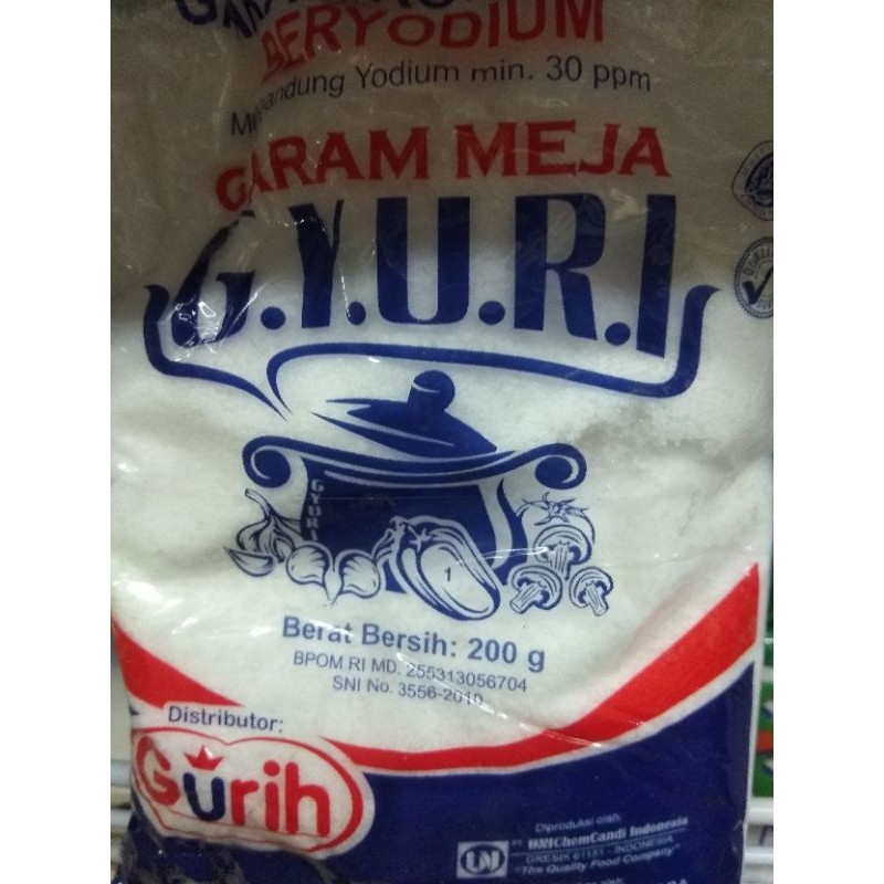 

Garam Meja Halus Gyuri 200 gram Murah Rp. 1200