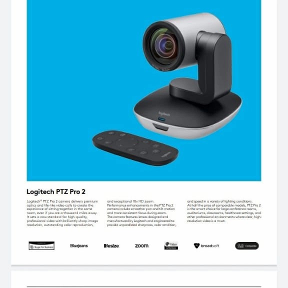 logitech ptz pro 2 camera