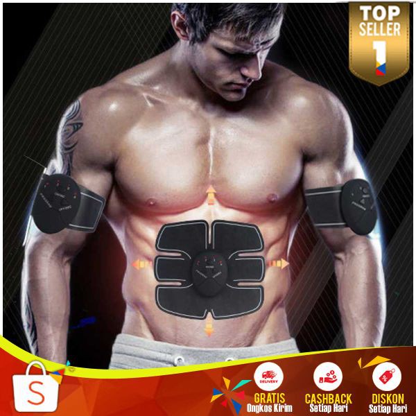 Alat Stimulator Terapi EMS Aman Digunakan Otot Six Pack ABS Abdominal Muscle Exercise Multifungsi