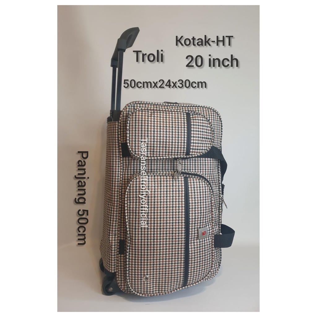 Tas Pakaian Troli Polo Interclub 50cmx24x30cm ukuran medium original