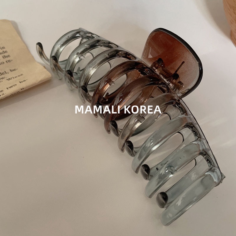 JEPIT JEPITAN CAKAR BADAI CEPOL HAIRCLIP JEDAI JUMBO MODEL TULANG KLIP BESAR PANJANG TRANSPARAN RAMBUT TEBAL KOREA WANITA KOREAN WOMEN SHARK JAW THICK HAIR ACCESSORIES BONE CLUTCHER CLAW CLIP CLIPS ACRYLIC TRANSPARENT COLOR LARGE BIG SIZE