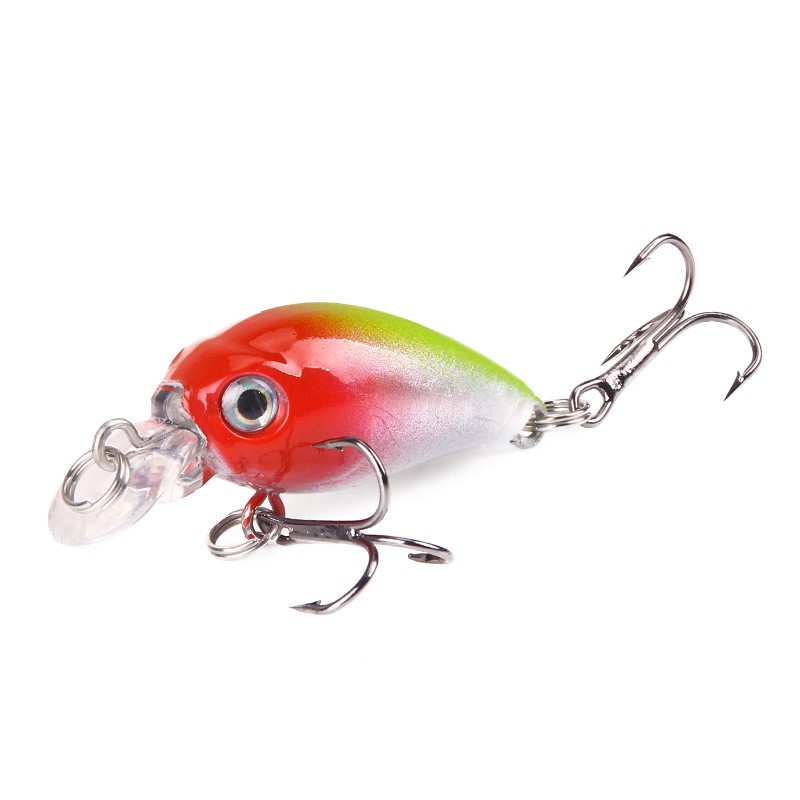 1 Pc Umpan Pancing Crankbait Klasik Bentuk Ikan Kecil 4.5cm 3.7g