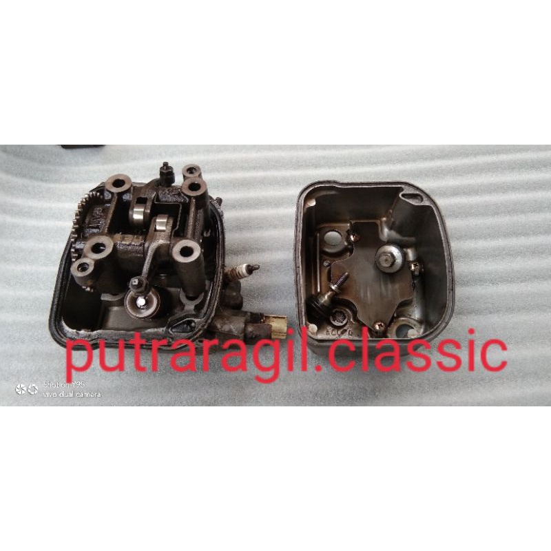 CYLINDER HEAD KOP PALA BUSI HONDA VARIO 110 KARBU KOP PALA BUSI VARIO 110 TEKNO KARBU KVB ORIGINAL C