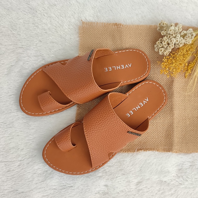 Sandal Jepit Wanita Papirut Motif Kulit Jeruk Sol Karet Avenlee Clea