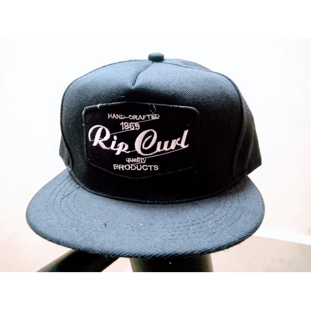 Topi Ripcurl Snapback full black / Topi Hip hop